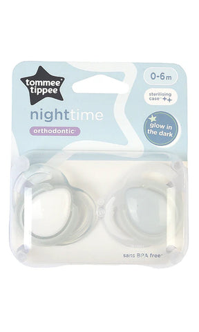 Night Time Soother 2-PK Tommee Tippee 0-6M