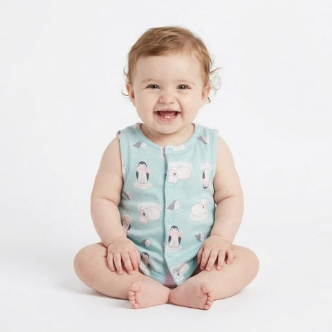 Girls Sleeveless jacket blue  Zubaidas