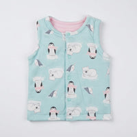 Girls Sleeveless jacket blue  Zubaidas - View 2