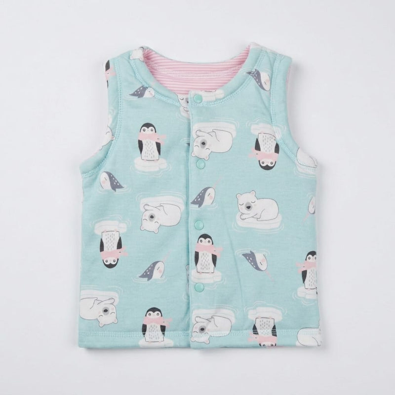 Girls Sleeveless jacket blue  Zubaidas