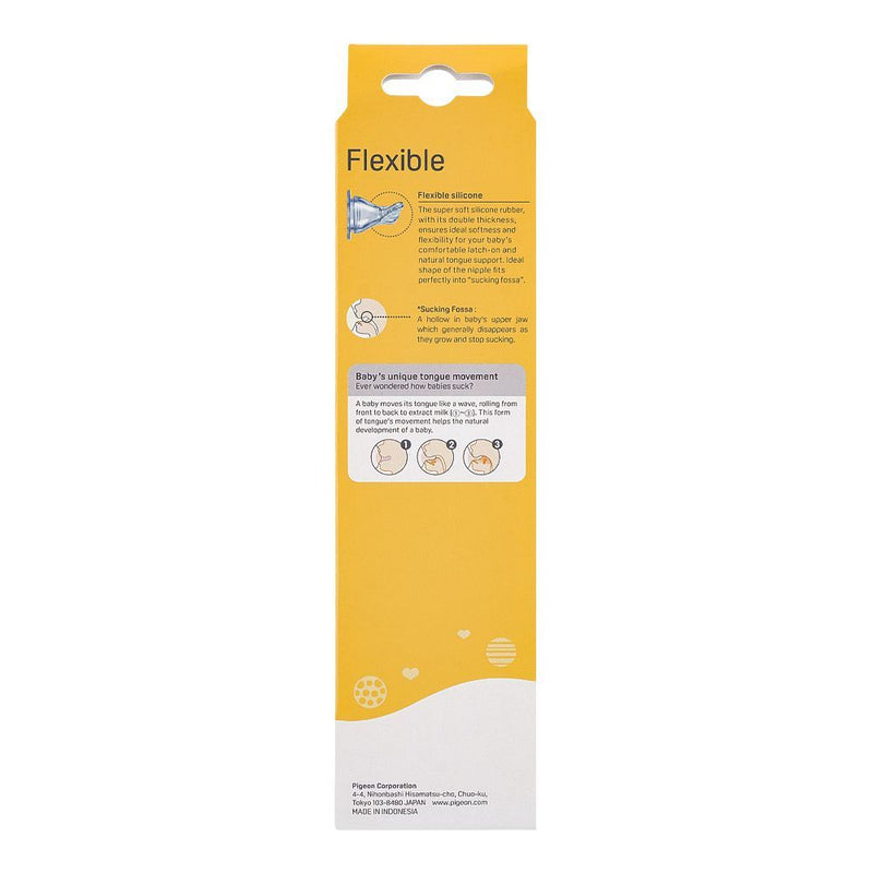 Pigeon Flexible Slim Neck Baby Feeding Bottle 240ml – 4+ Months, BPA/BPS Free