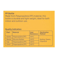 Pigeon Flexible Slim Neck Baby Feeding Bottle 240ml – 4+ Months, BPA/BPS Free - View 4