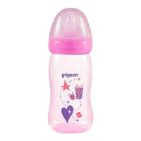 Pigeon Baby Feeding Bottle – Pink Wide Neck Anti-Colic Nursing Bottle - View 1