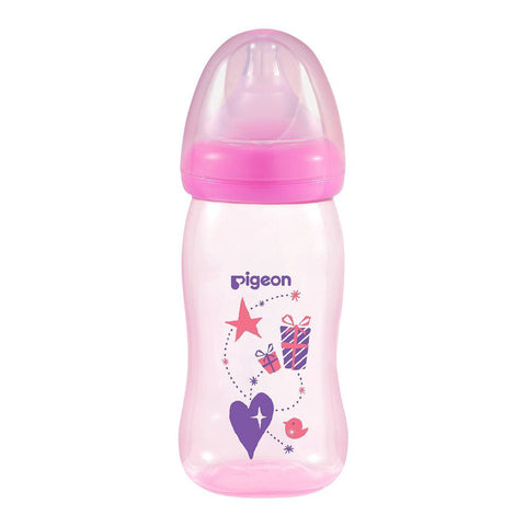 Pigeon Baby Feeding Bottle – Pink Wide Neck Anti-Colic Nursing Bottle