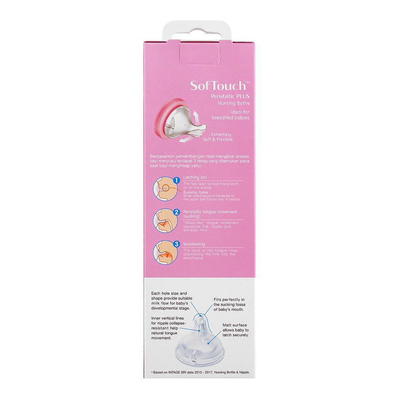 Pigeon Baby Feeding Bottle – Pink Wide Neck Anti-Colic Nursing Bottle