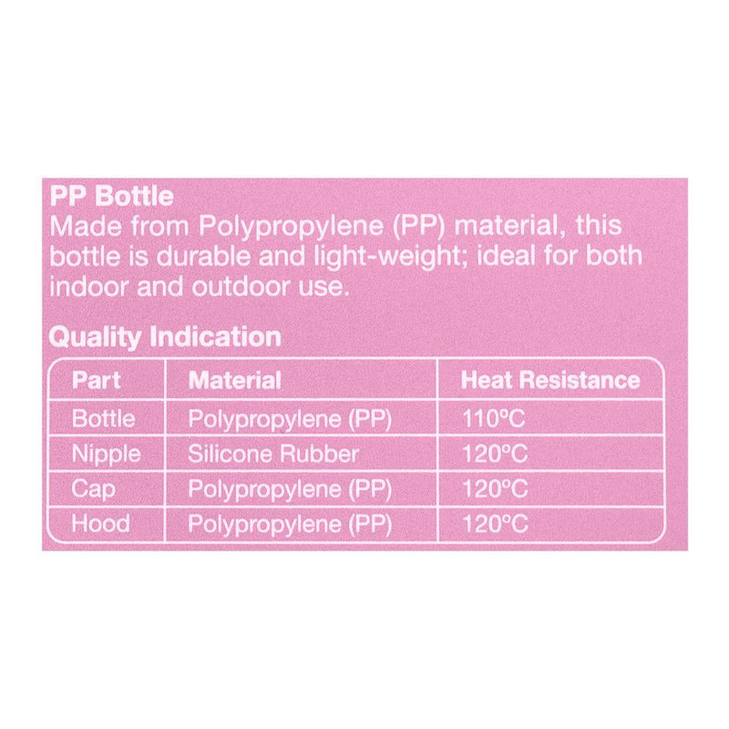 Pigeon Baby Feeding Bottle – Pink Printed Wide Neck Feeding Bottle