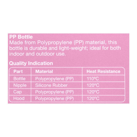 Pigeon Baby Feeding Bottle – Pink Printed Wide Neck Feeding Bottle
