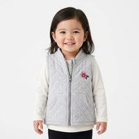 Baby Girls Sleeveless jacket Grey - View 1