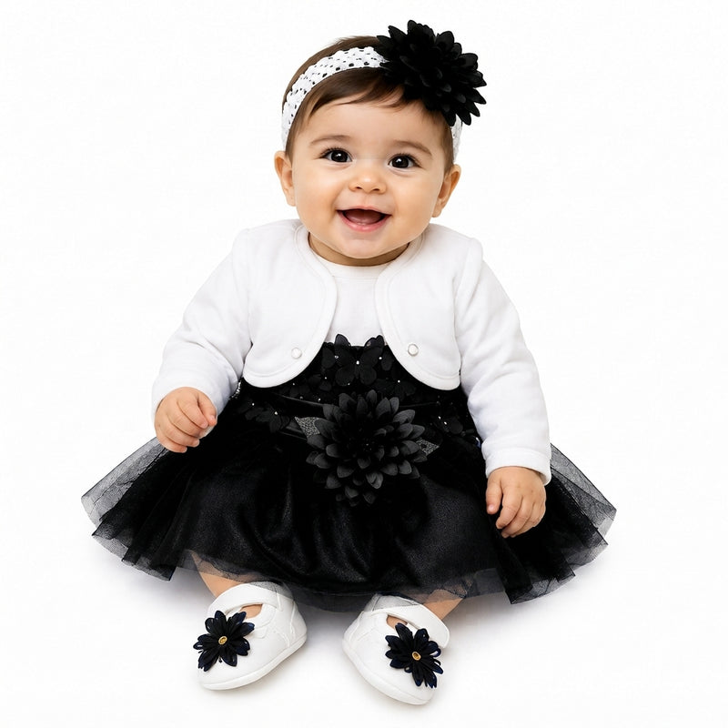 Baby Boy 5-Piece Gift Set – Black Vest Zubaidas