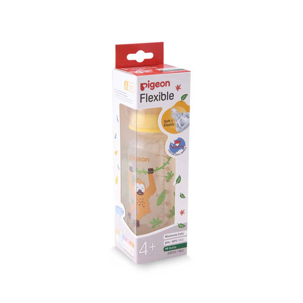 Flexible Standard Neck Feeder Pp Rp 240Ml – Orangutan
