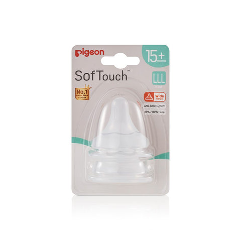 SofTouch Wide Neck Nipple PK-2