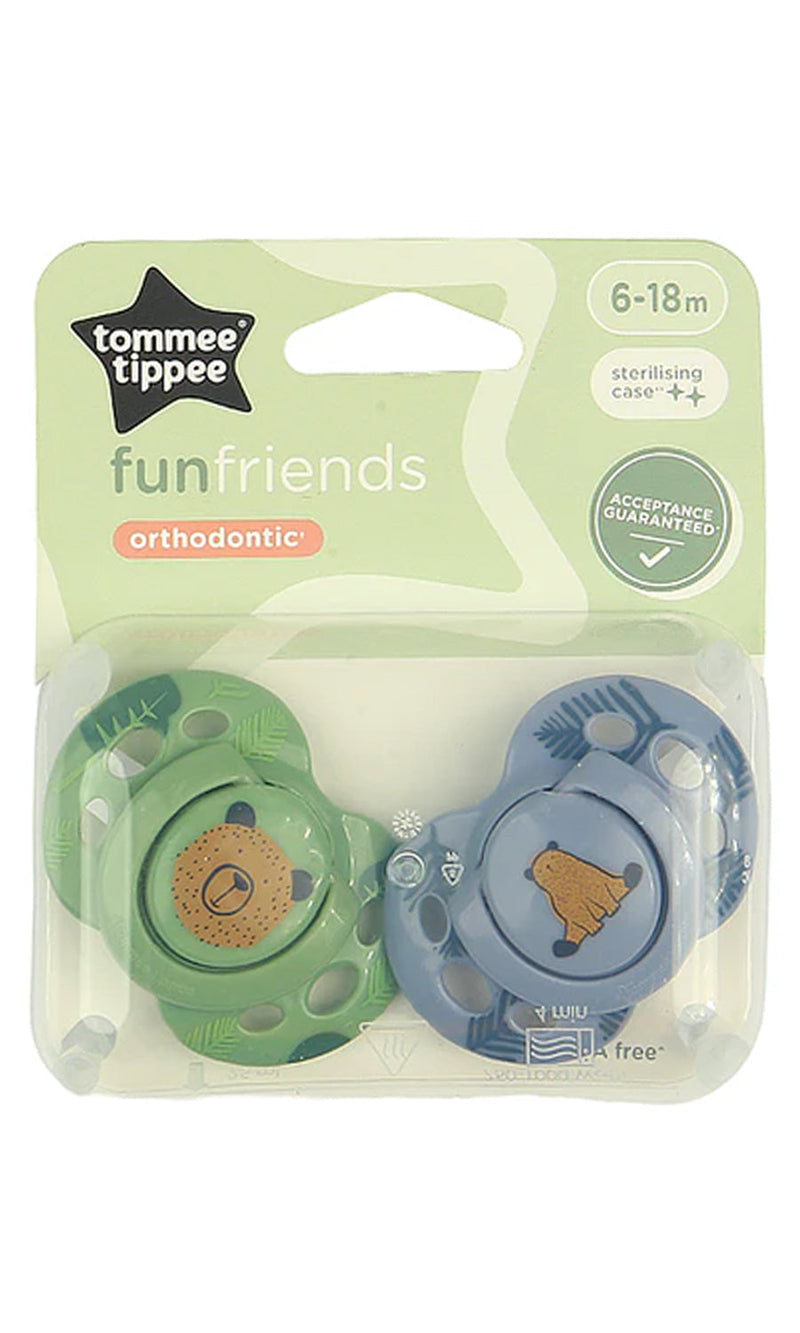 Closer to Nature Orthodontic Soothers Pack Of 2 6-18Me