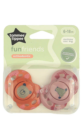 Closer to Nature Orthodontic Soothers Pack Of 2 6-18M