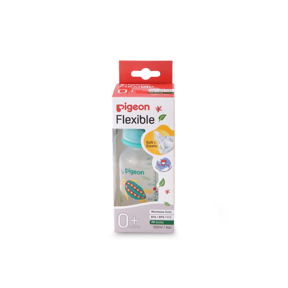 PIGEON FUN &amp; COLORFUL FLEXIBLE FEEDER – 4+ MONTHS