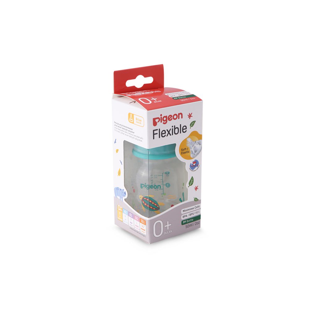 PIGEON FUN &amp; COLORFUL FLEXIBLE FEEDER – 4+ MONTHS