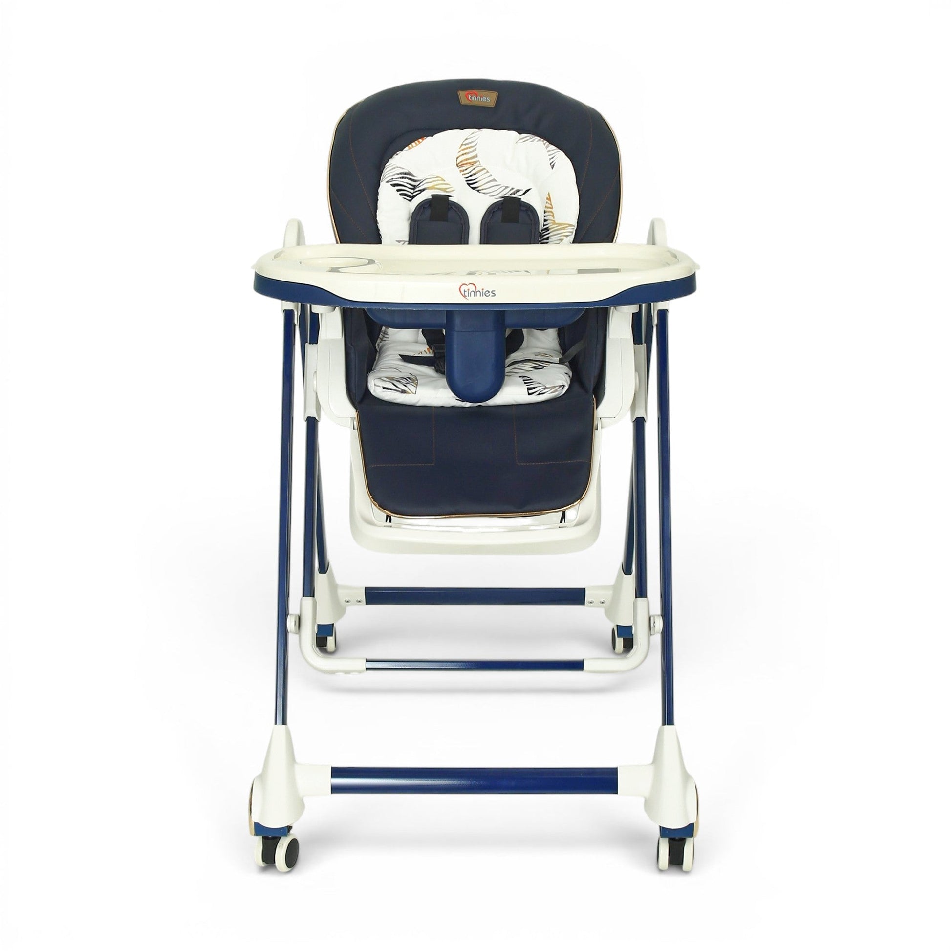 TINNIES BABY HIGH CHAIR W/SWING - BLUE