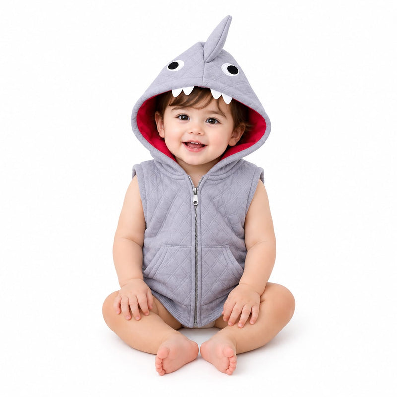 Boys Sleeveless jacket Grey