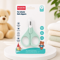 Hercules Bear Baby Nail Scissors – Safe Rounded Tip Infant Nail Clipper for Newborns & Babies - View 2