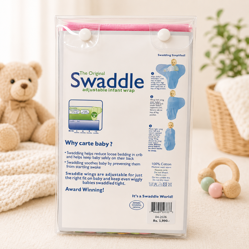 Floral & Honeybee Newborn Swaddle Sack – Adjustable Cotton Infant Sleep Wrap