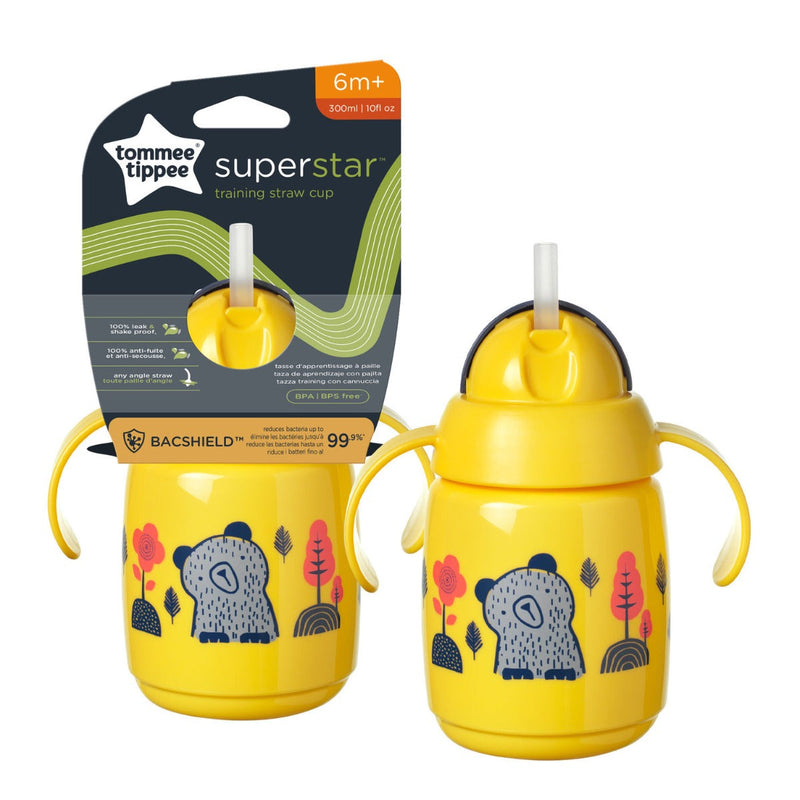 TRNR Straw Cup AL IL Yellow 1X Tommee Tippee 300ML