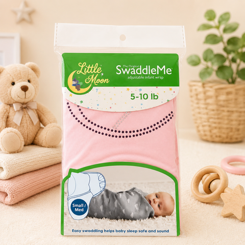 Soft Newborn Swaddle Wrap – Adjustable Cotton Baby Sleep Sack with Magic Wand Design