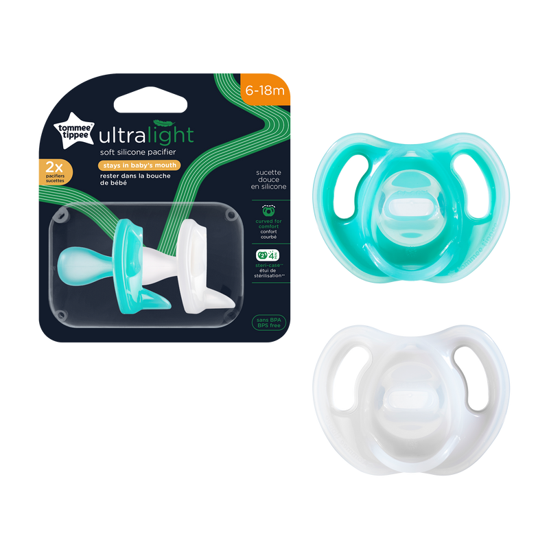 6-18M Silicone Soother 2-PK Tommee Tippee
