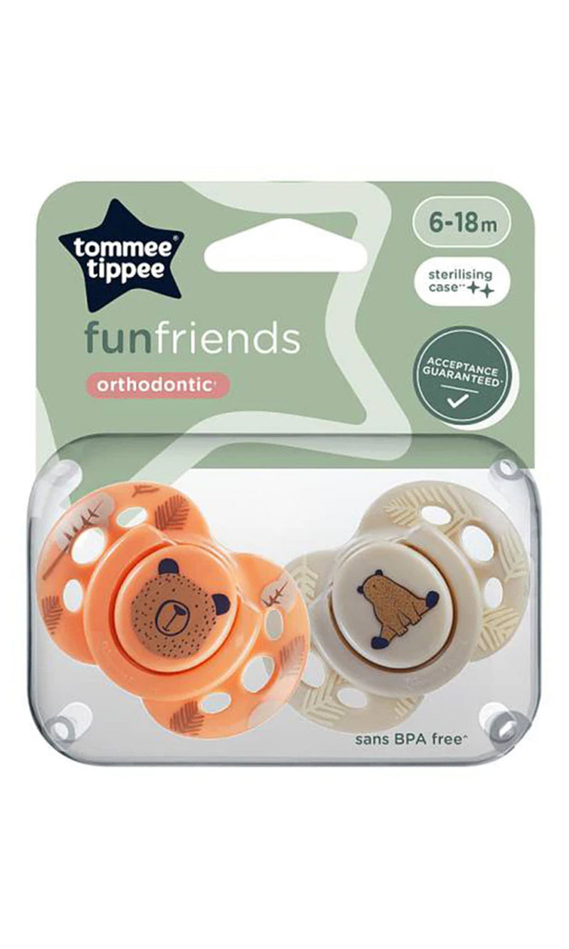 Closer to Nature Orthodontic Soothers Pack Of 2 6-18M