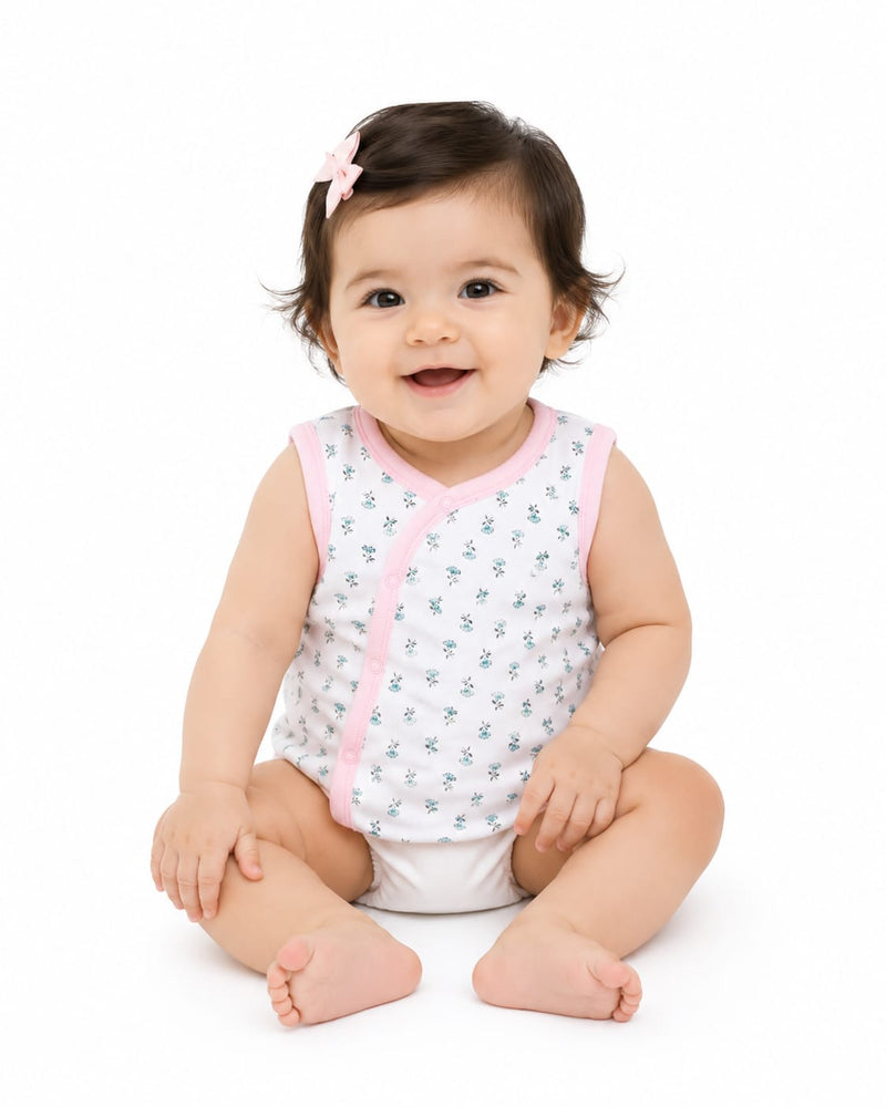 Girls Sleeveless jacket Pink   Zubaidas