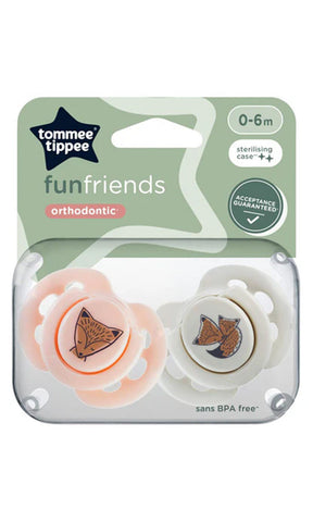 Fun Soothers Pack Of 2 0-6M