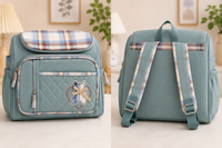 Premium Multi-Functional Baby Diaper Backpack – Waterproof Maternity Travel Bag with Large Storage & Insulated Pockets (Mint Green) - View 2