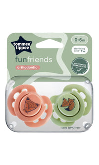 Fun Soothers Pack Of 2 0-6M - View 2