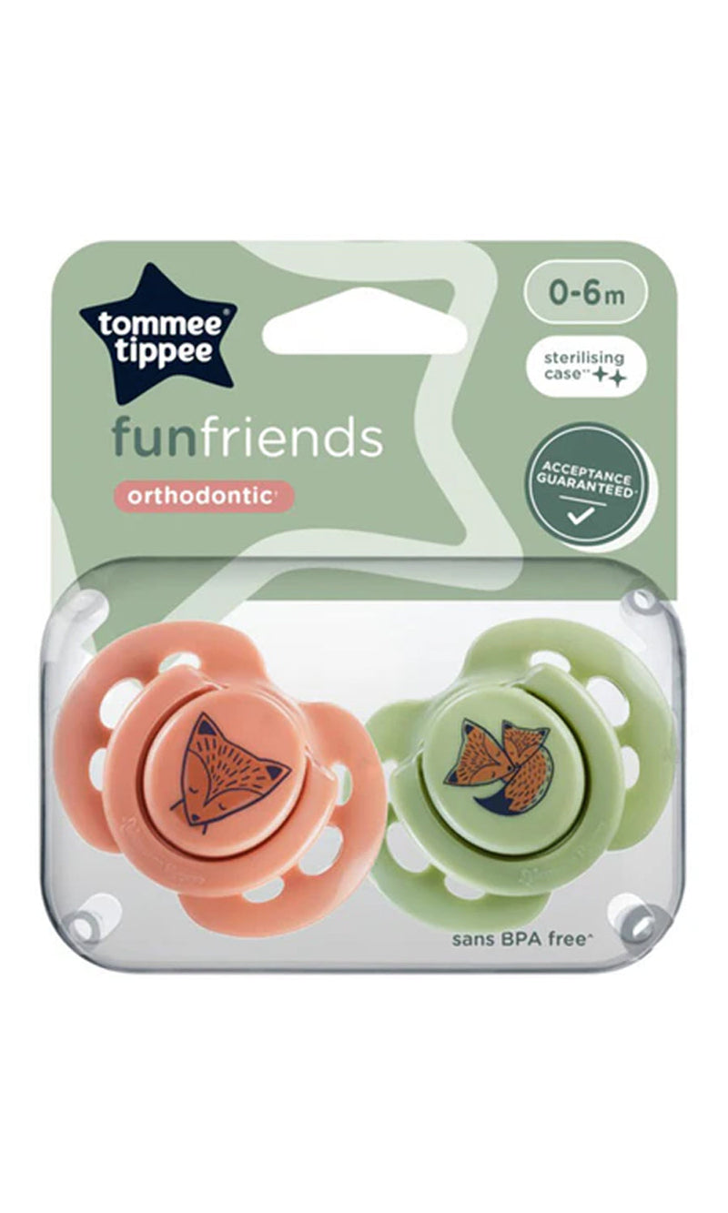 Fun Soothers Pack Of 2 0-6M
