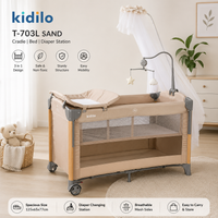 Kidilo Baby Playpen Folding Baby Cot T-703L - View 2