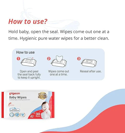 PIGEON ULTRA PURE BABY WATER WIPES