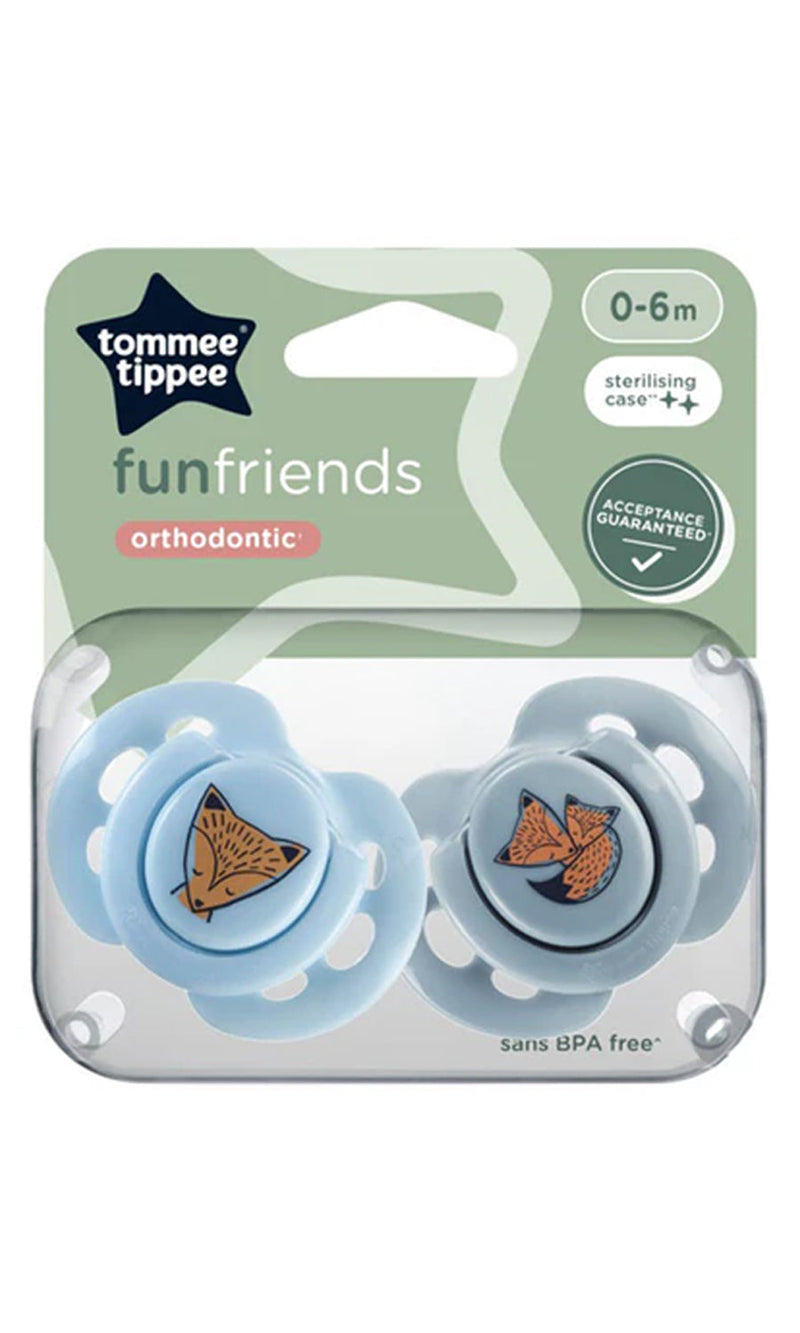Fun Soothers Pack Of 2 0-6M