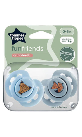 Fun Soothers Pack Of 2 0-6M