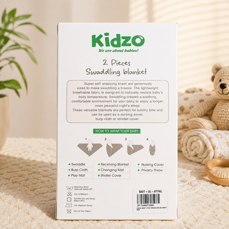 Floral & Honeybee Newborn Swaddle Sack – Adjustable Cotton Infant Sleep Wrap