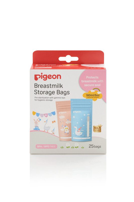 PIGEON BREASTMILK STORAGE BAGS – 180ML (25 PCS)