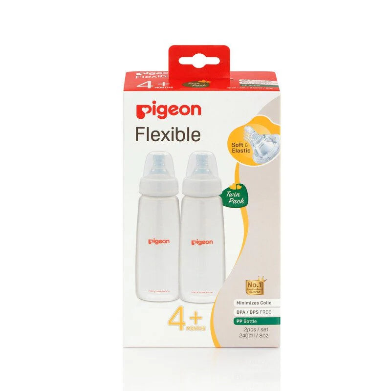 Pigeon Slim Neck Baby Feeding Bottle – Twin Pack