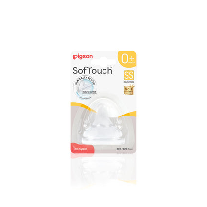 Softouch Wide Neck Nipple 1 Pc SS