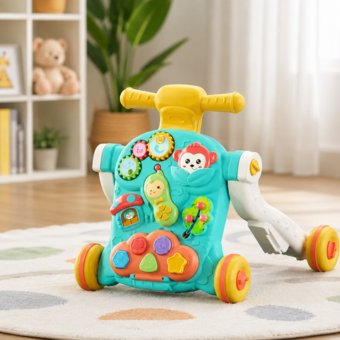3-in-1 Baby Puzzle Walker & Interactive Activity Center (18M+)
