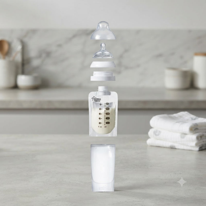 Tommee Tippee Breast Milk Pouch Bottle 180ml