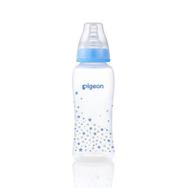 PIGEON STANDARD NECK NURSING BOTTLE WITH PERISTALTIC NIPPLE (PP) 250ml
