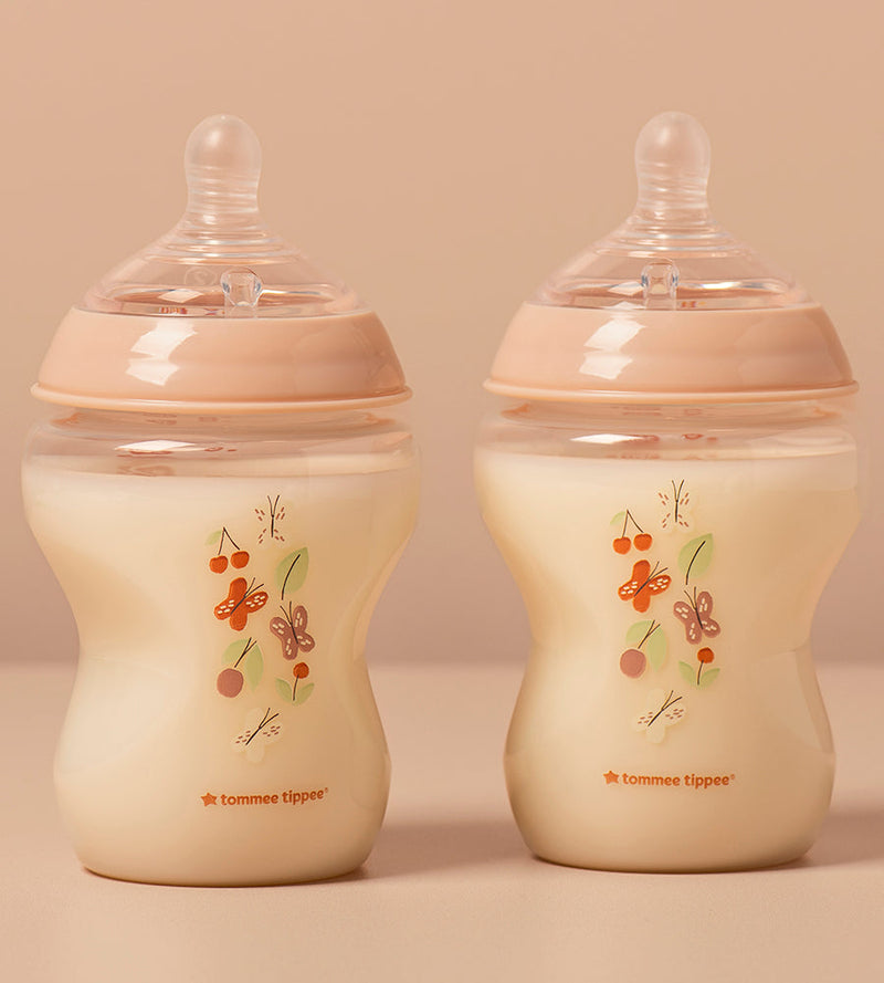 Natural Start Decor PP Bottle with M Teat Pack Of 2 260ML