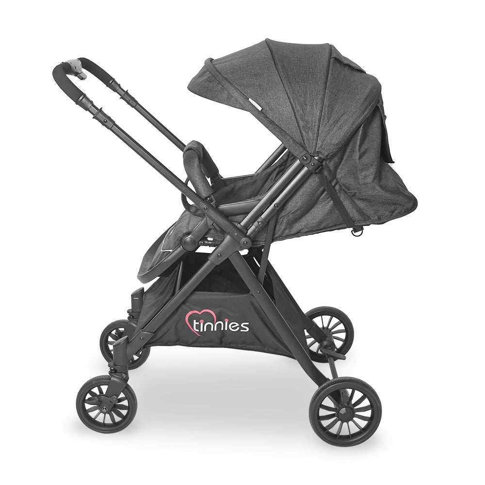 TINNIES LIGHTWEIGHT FOLDABLE BABY STROLLER – REVERSIBLE HANDLE (0–4 YEARS)