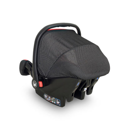 SECURE BABY CARRIER CAR SEAT – INFANT ROCKER WITH RETRACTABLE CANOPY RED