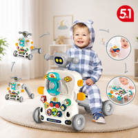 5-in-1 Multifunction Baby Walker & Activity Learning Table | Push Walker, Ride-On & Educational Toy - View 1