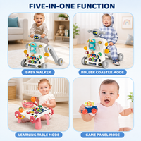 5-in-1 Multifunction Baby Walker & Activity Learning Table | Push Walker, Ride-On & Educational Toy - View 2