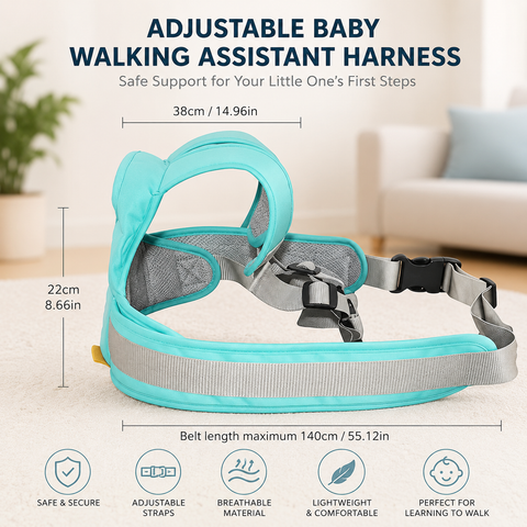 Kids Motorcycle Safety Harness with Reflective Strips | Adjustable Child Riding Safety Belt for Bikes & Scooters