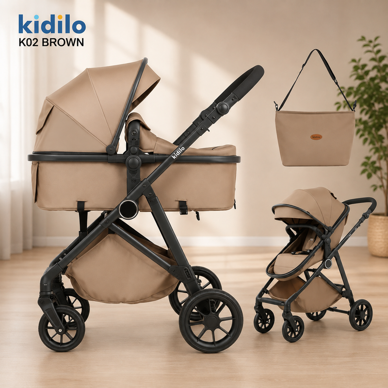 Kidilo Baby Travel Set Carrycot Stroller & Bag K02